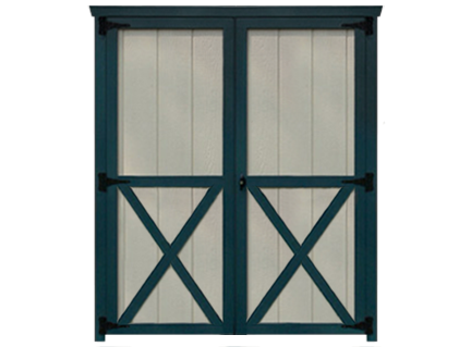 Replacement Shed Doors Installed On Your Shed Shed Repair LLC   Shed Door With An X 